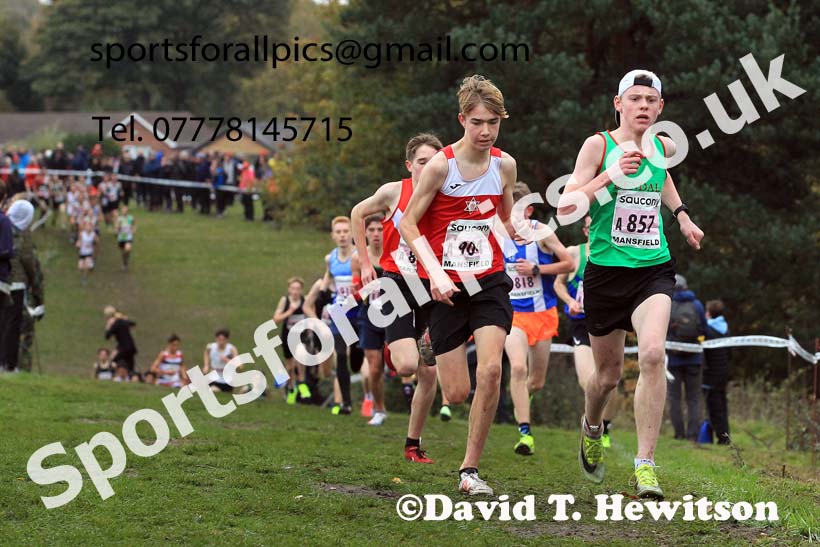 Boys Under-15s, 2022 National Cross Country Relays, Berry Hill Park, Mansfield.  Photo: David T. Hewitson/Sports for All Pics